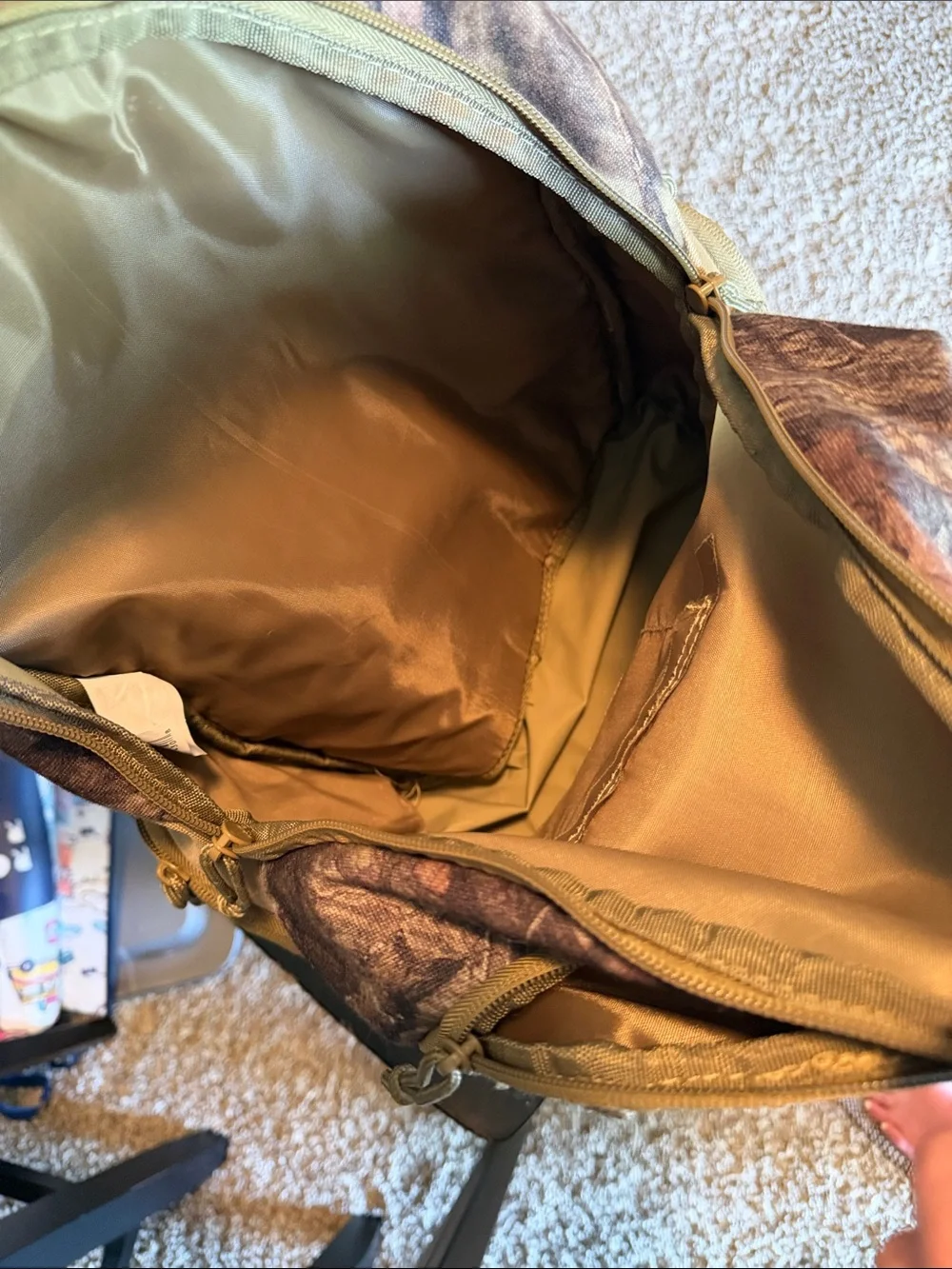 Men’s Tan & Camo Daypack Backpack